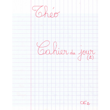 Cahier du jour 2