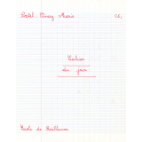 Cahier du jour