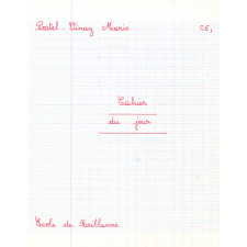 Cahier du jour