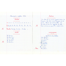 Cahier du jour