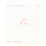 Cahier du jour