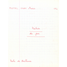 Cahier du jour