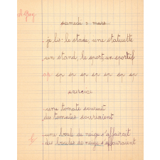 Cahier d'exercices