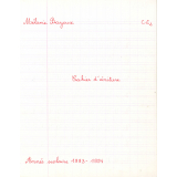 Cahier d'écriture