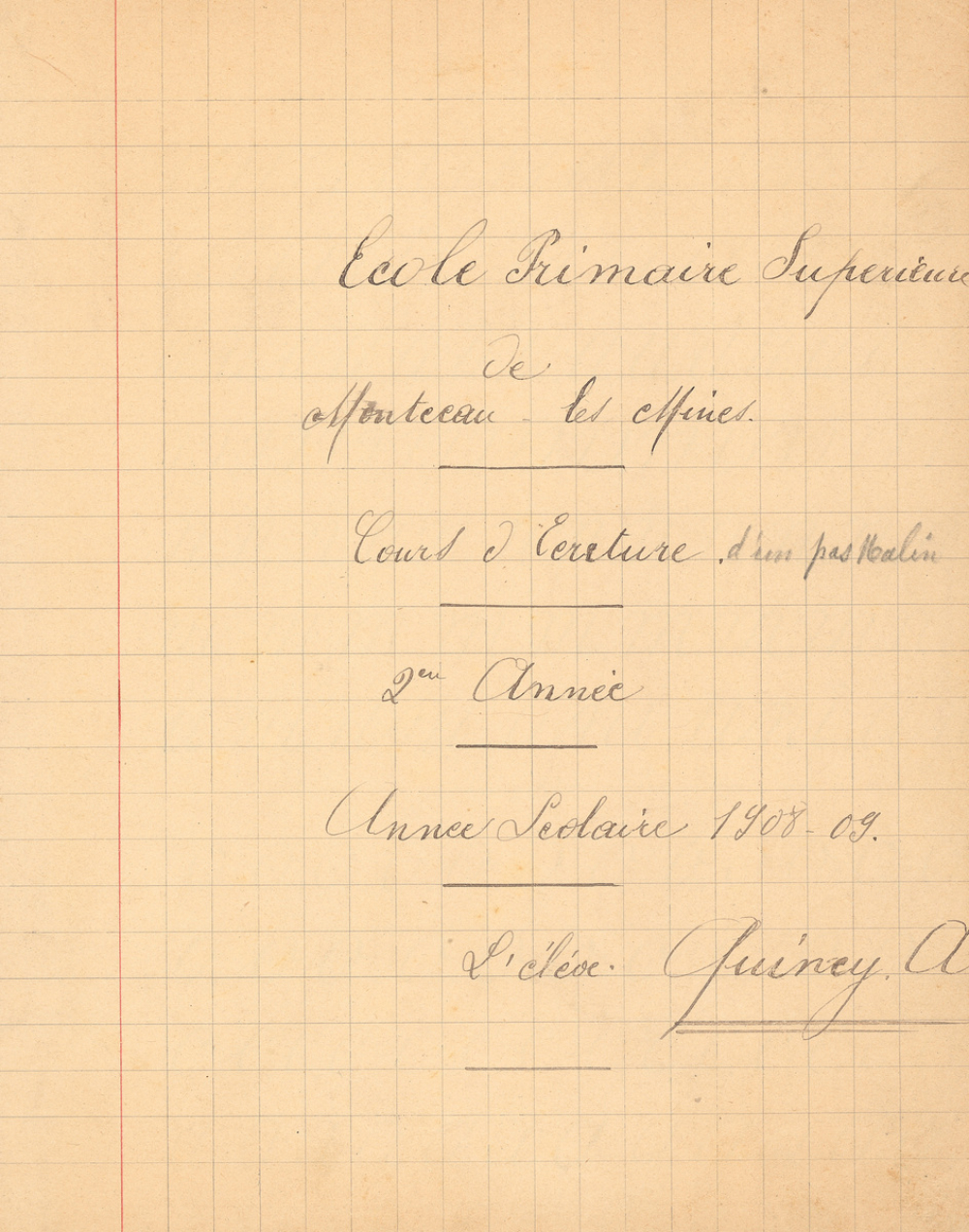 Cours d'écriture 