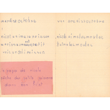 Cahier d'écriture et lecture