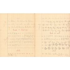 Cahier d'écriture et calcul
