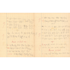 Cahier d'écriture et calcul
