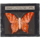 Papillon : Rose et rouge