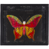 Papillon : Jaune et rouge