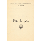 Programme : Fête de l'école normale d'institutrices : Rouen