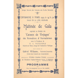 Programme : Groupe havrais des amicales des écoles normales : Matinée de gala