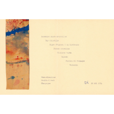 Menu : Fête à l'école normale : 1974