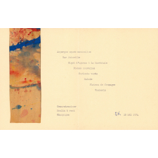 Menu : Fête à l'école normale : 1966