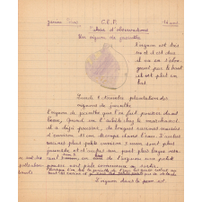 Cahier d'observations