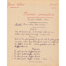 Devoirs journaliers