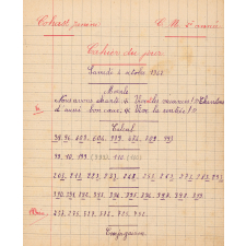 Cahier du jour