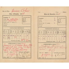 Livret mensuel de correspondance