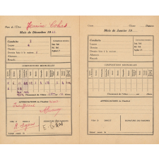 Livret mensuel de correspondance
