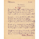 Cahier de récitations