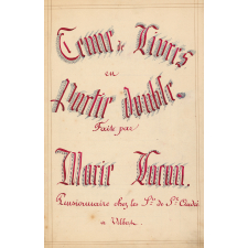 Cahier : Tenue de livres en partie double