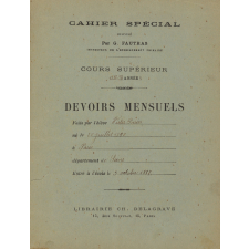 Cahier : Devoirs mensuels