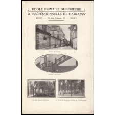 Prospectus de l'École Primaire Supérieure et École professionnelle de garçons de Rouen