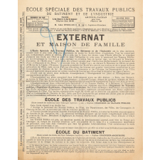 Documents relatifs à l'École Spéciale des Travaux Publics, du Bâtiment et de l'Industrie de Paris.
