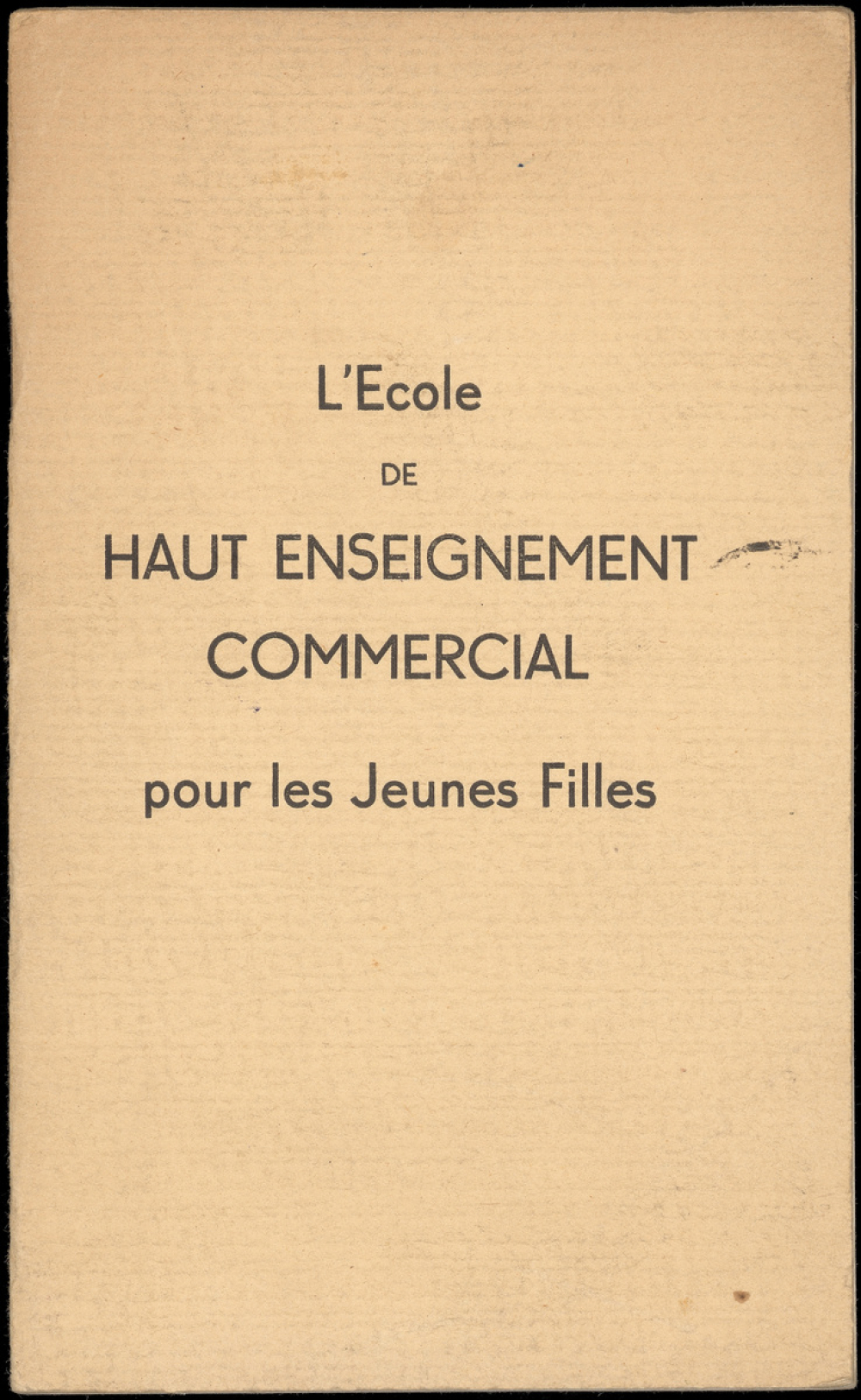 École de Haut Enseignement Commercial pour les Jeunes Filles.