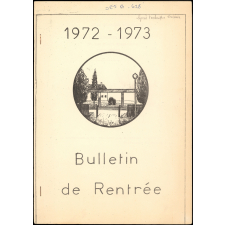 Lycée technique et C.E.T. annexe d'Evreux. Carnets d'accueil. Rentrée 1972. 