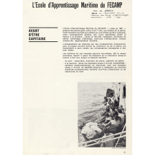 L'École d'Apprentissage Maritime de Fécamp.