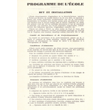 Prospectus de l'École Départementale d'Agriculture d'Yvetot et École d'Agriculture d'Hiver. 