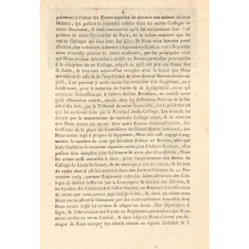 Lettres Patentes du Roi pour le Collège de Louis-le-Grand. 
