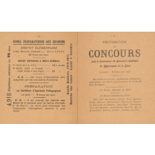 Cours d'Éducation. Directrice-Fondatrice Mme Doisneau-Maître.
