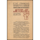 Prospectus du Centre de formation professionnelle des Métiers d'Art.