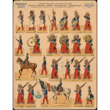 Planche : L'armée française à travers les âges : Epoque second empire : Voltigeurs de la garde : N°1