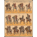 Planche : L'armée française à travers les âges : Epoque second empire : Cuirassiers de la garde : N°4