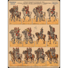 Planche : L'armée française à travers les âges : Epoque second empire : Cuirassiers de la garde : N°4