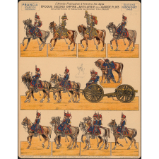 Planche : L'armée française à travers les âges : Epoque second empire : Artillerie de la garde : N°3
