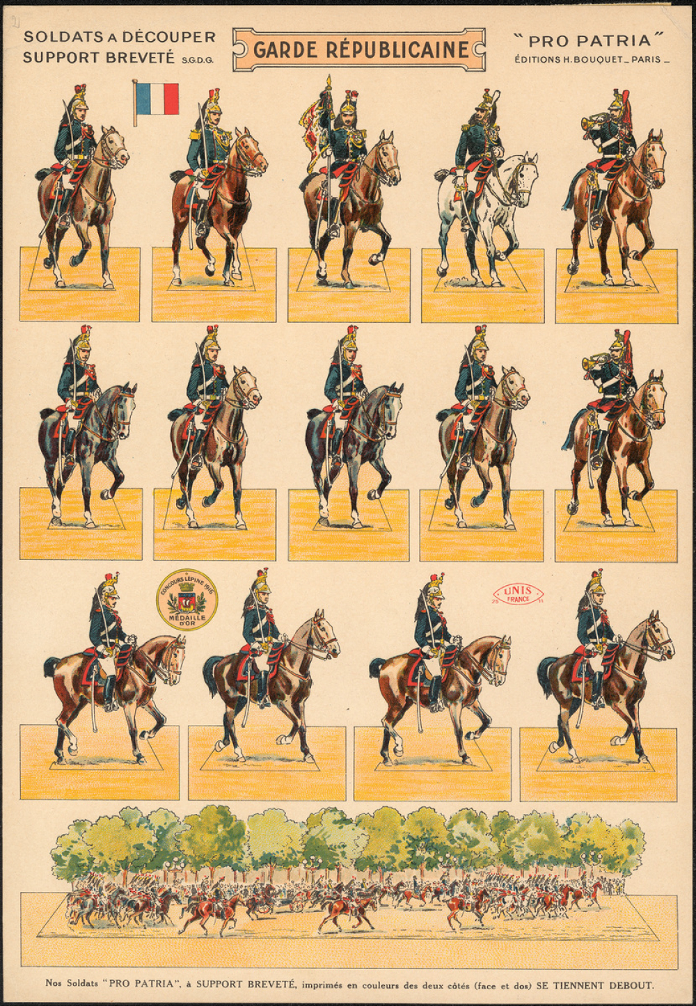 Planche N° 34 : Pro patria : Garde républicaine