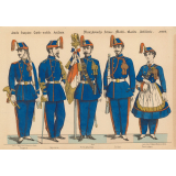 Planche N° 103 : Armée française : Garde mobile : Artillerie