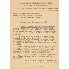 Cours d'enseignement secondaire moderne du département de la Seine.