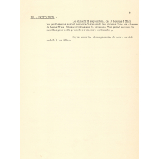 Lettre aux parents des élèves du Cours Notre Dame de France à Paris. 