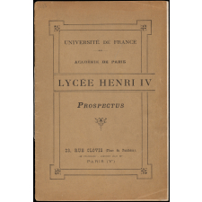 Prospectus du Lycée Henri IV. 