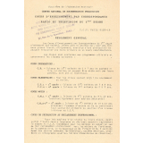 Cours d'enseignement par correspondance radio et télévision du 1er degré. Réglement général. 