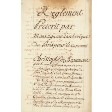 Réglement du séminaire de la Ste Famille dit des Trente Trois.