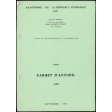 Collège Oradou de Clermont-Ferrand. Carnet d'accueil 1979. Bulletin de rentrée 1980. 