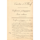Conférences pédagogiques - Procès-verbaux - Canton d'Elbeuf - 1936-1954.