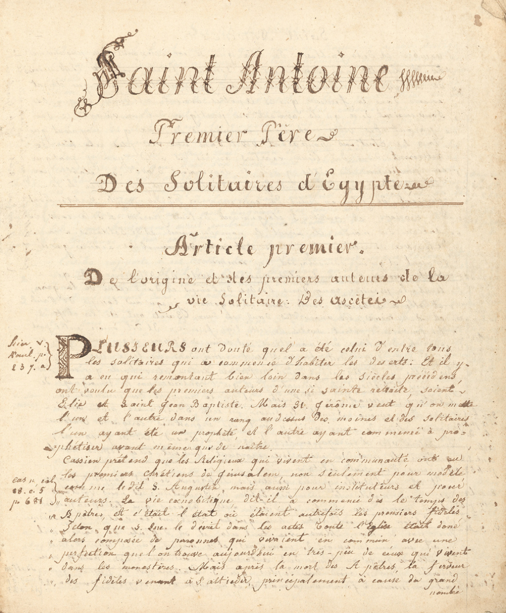 Vie de saints