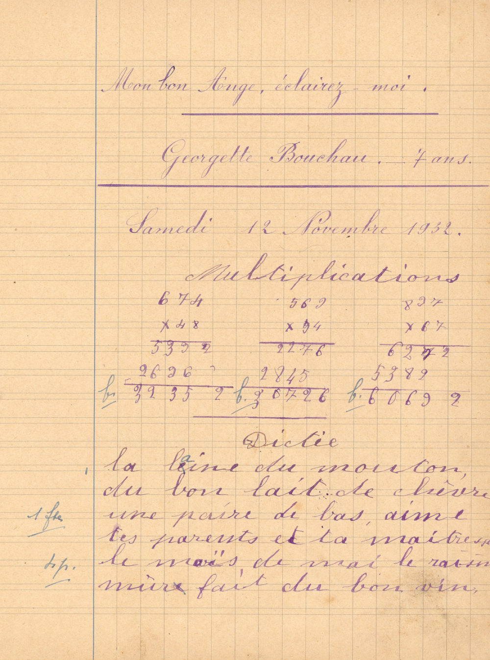 Cahier journalier